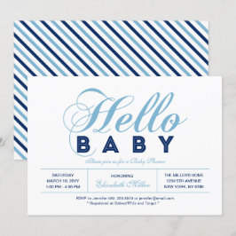 Invitación Chico de tipografía moderna Baby Shower, Sprinkle
