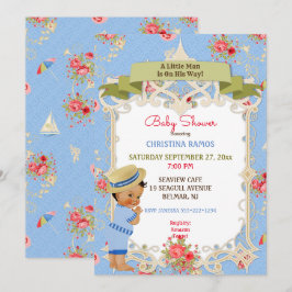Invitación Chico de verano en la playa Victoriana de la pasar