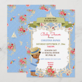 Invitación Chico de verano en la playa Victoriana de la pasar