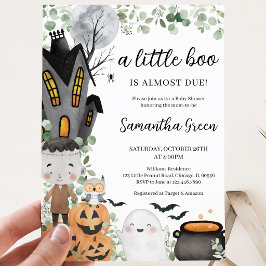 Invitación Chico de Verdor "Un Poco de Boo" Shower de Bebé