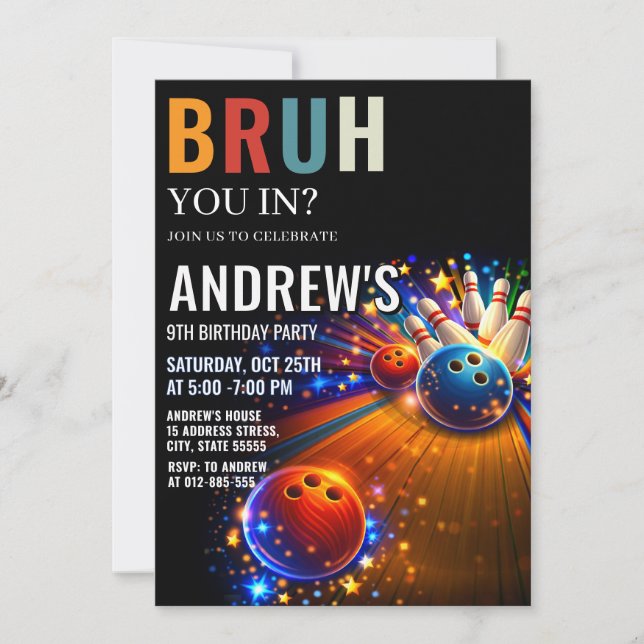 Invitación Chico Digital Personalizado cumpleaños (Anverso)