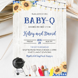 Invitación Chico Ducha de Bebé BBQ