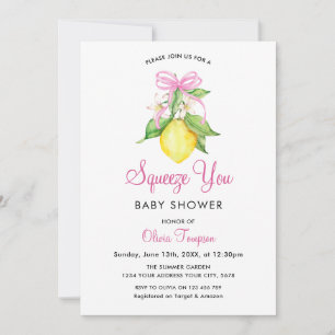 Invitación Chico Duende Limón Apretón Tú Baby Shower