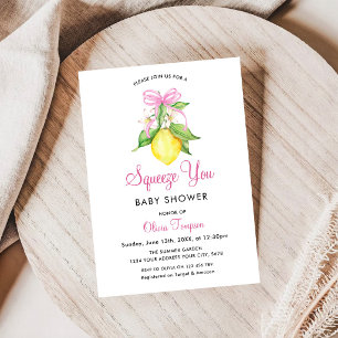 Invitación Chico Duende Limón Apretón Tú Baby Shower