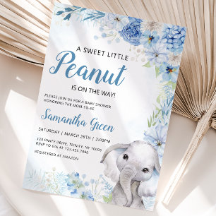 Invitación Chico Elefante Baby Shower