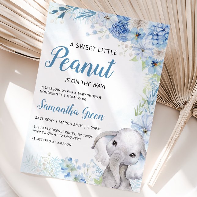 Invitación Chico Elefante Baby Shower (Subido por el creador)