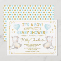 Chico gato Baby Shower Gato Gato Gato Amante Azul