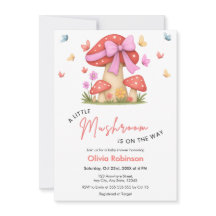 Chico Hongo Floral Rosa Arcoiris Baby Shower