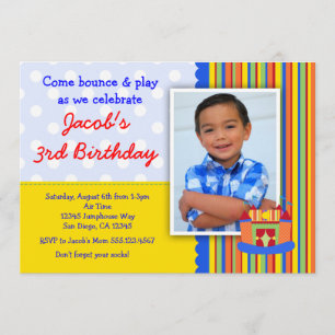 Invitación Chico invitado a fiesta de cumpleaños de casa de B