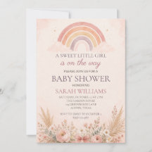 Chico Lluvia de Colores Boho Shower para Niña