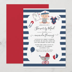 Invitación Chico Náutico Baby Shower por Correo