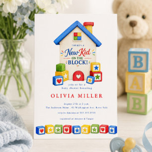 Invitación Chico Nuevo en la Fiesta de Baby Shower