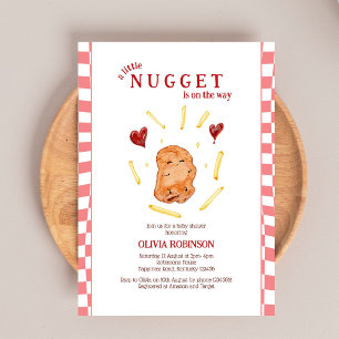 Invitación Chico Nugget en Camino Baby Shower
