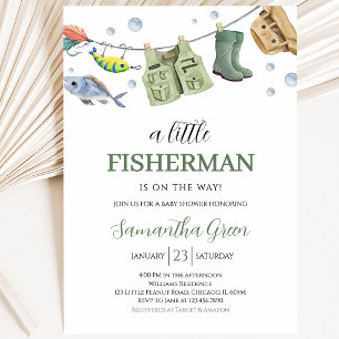Invitación Chico Pescador Baby Shower