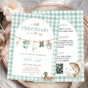 Invitación Chico Pescador Niño Baby Shower 