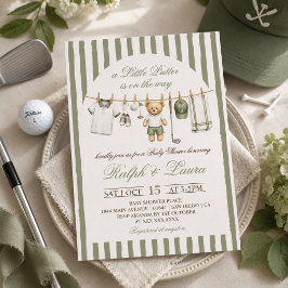Invitación Chico Putter Está En Camino Baby Shower