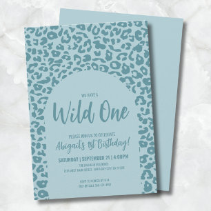 Invitación Chico Safari Salvaje Cumpleaños número 1