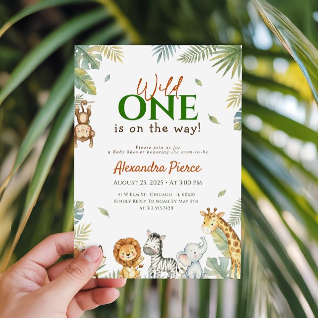 Invitación Chico Salvaje Ducha Tropical de Vegetación (Subido por el creador)