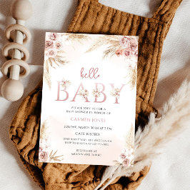 Invitación Chico Shower de Pasto de Pampas