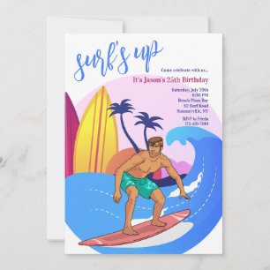 Invitación Chico Surfista