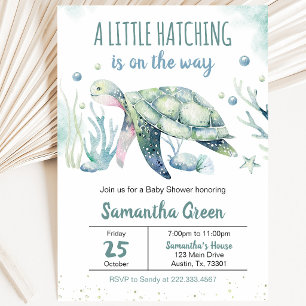 Invitación Chico Tortuga Baby Shower