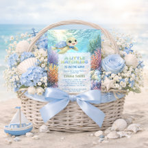 Chico Tortuga Lindo Bajo el Mar Baby Shower