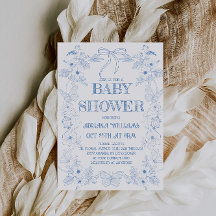 Chico Vintage Azul Baby Shower
