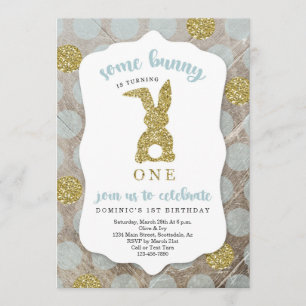 Invitación Chicos, algunos conejitos están cumpliendo un prim