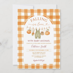 Invitación Chicos Chicas Ropa tendida enamorarse Baby shower