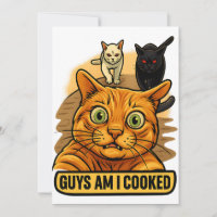Chicos ¿Estoy Cocido? Meme Divertido de Gato Reacc