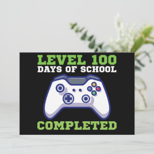Invitación Chicos Nivel 100 Días De Escuela Completados 