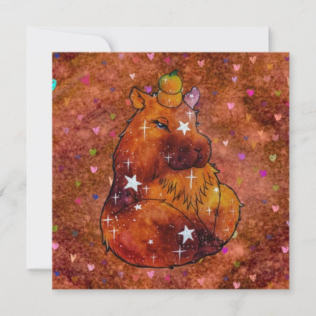 Invitación Chigüiro llamado Dream (Anverso)