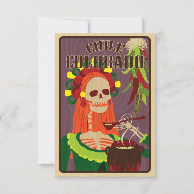 Invitación chile colorado (Anverso)