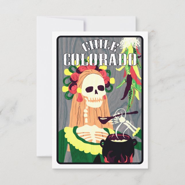 Invitación chile colorado (esquema fresco) (Anverso)