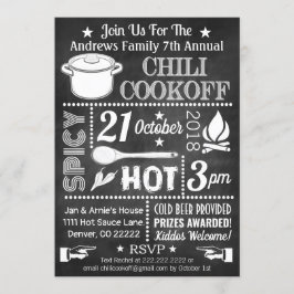 Invitación Chili Cook Off Invitation