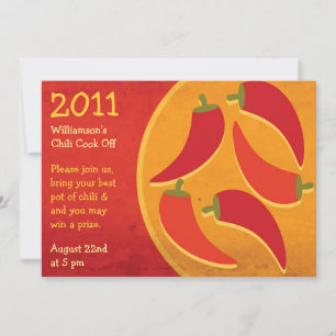 Invitación Chili Cook Off Invitation