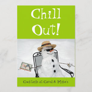 Invitación Chill Out: Fiesta de cócteles de invierno