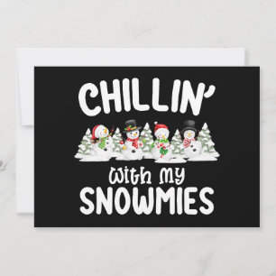 Invitación Chillin con mis Navidades Snowmie