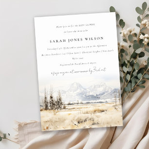 Invitación Chimenea de Jackson Wyoming Baby Shower