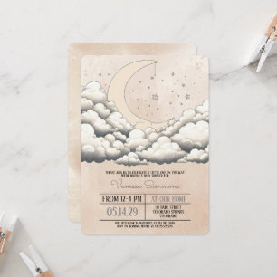Invitación Chimenea de Luna y Estrellas