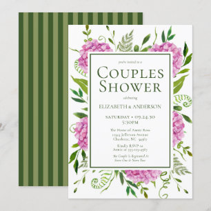 Invitación Chimenea de novios de Hortensia Rosa