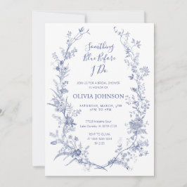 Invitación Chinoiserie Algo Azul Bridal Shower Invitatio
