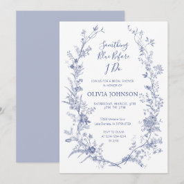 Invitación Chinoiserie Algo Azul Bridal Shower Invitatio