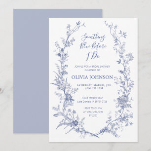 Invitación Chinoiserie Algo Azul Bridal Shower Invitatio