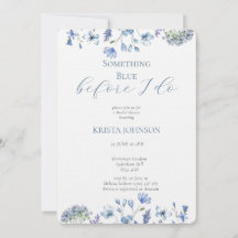 Chinoiserie Algo de ducha de novia azul