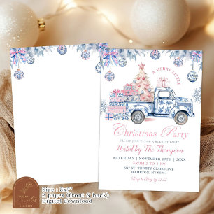 Invitación Chinoiserie Cruck Merry Fiesta Navidades