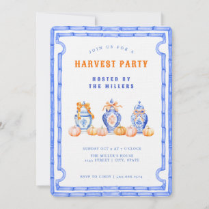 Invitación Chinoiserie Ginger Jar Harvest Fiesta