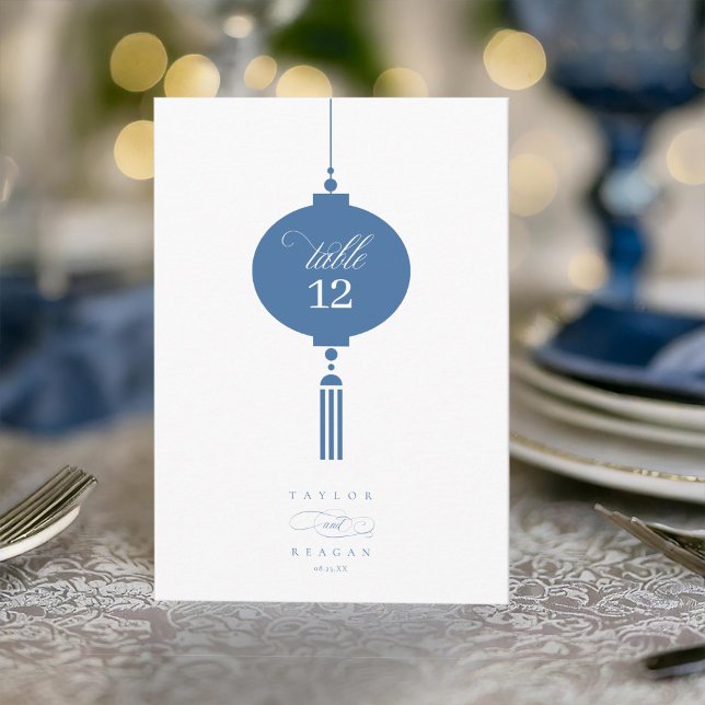 Invitación Chinoiserie Hanging Lantern Motif Table No. ID1094 (Subido por el creador)