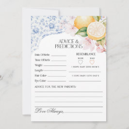 Invitación Chinoiserie Té de limón con consejo de mamá para e