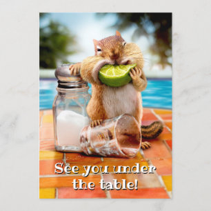 Invitación Chipmunk con lima